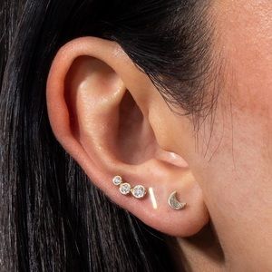 Adina’s Jewels Gold Bar Thread Earring Set of Two